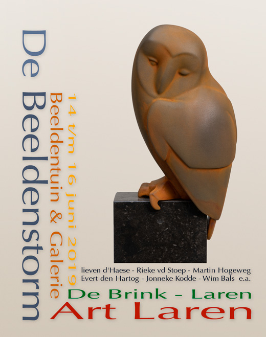 Art Laren Kunst op de Brink| Evert den Hartog |  beeld in brons Galerie de Beeldenstorm