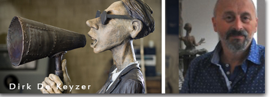 Dirk De Keyzer beelden in brons - sculptures in bronz- De Beeldenstorm galerie beeldentuin