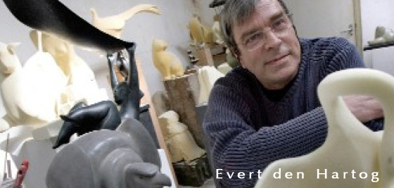 Evert den Hartog beelden in brons - sculptures in bronze - galerie -  De Beeldenstorm galerie beeldentuin
