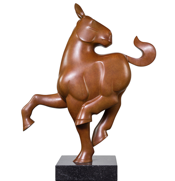 Paard- beeld in brons - Evert den Hartog - galerie de Beeldenstorm