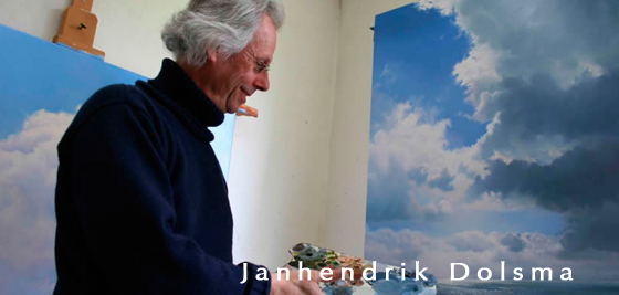Janhemdrik Dolsma - Painter at work - galerie de Beeldenstorm