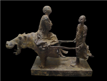 African riksja Lieven d'Haese beelden in brons - galerie Beeldenstorm