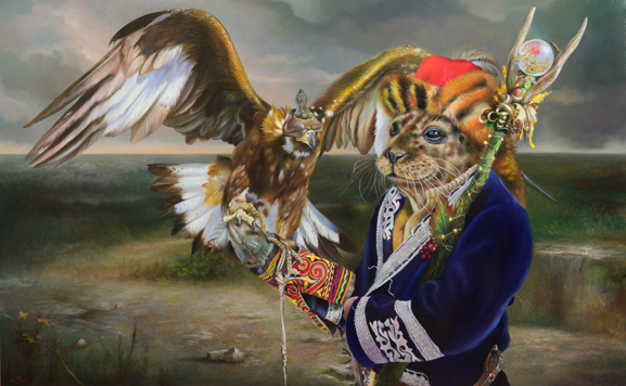 The Eagle and the Seal | 50 x 80 cm | oil on panel  |