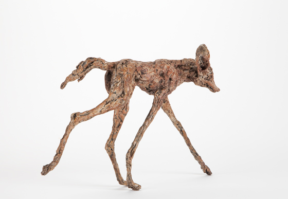 Manenwolf - beeld in brons - Ans Zondag