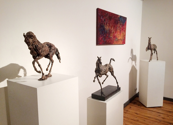 Paarden  - beeld in brons - Ans Zondag - Galerie de Beeldenstorm