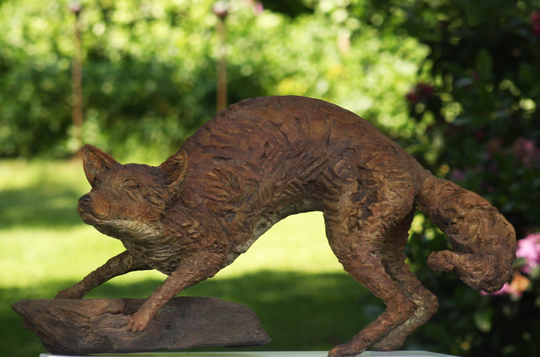 Beeld in brons - de Vos - Edward Vandaele - Galerie de Beeldenstorm
