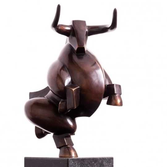 franas van straaten  - Taurus - Stier -beelden in brons - galerie Beeldenstorm