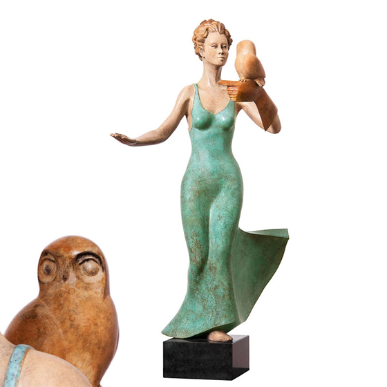franas van straaten  - Intelligentia -beelden in brons - galerie Beeldenstorm