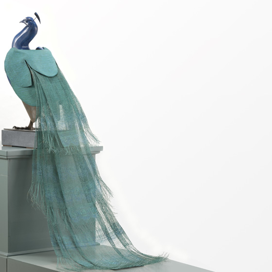 Pauw - Pavo cristatus - common peafowl - sculpture in bronze - beeld in brons - Martin Hogeweg - galerie de beeldenstorm - the netherlands