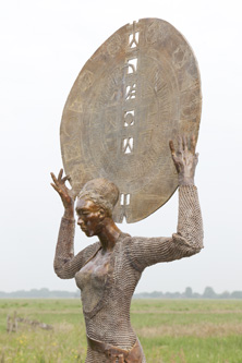 Galerie Rieke van der stoep - Breath beeld in brons - galerie de Beeldenstorm